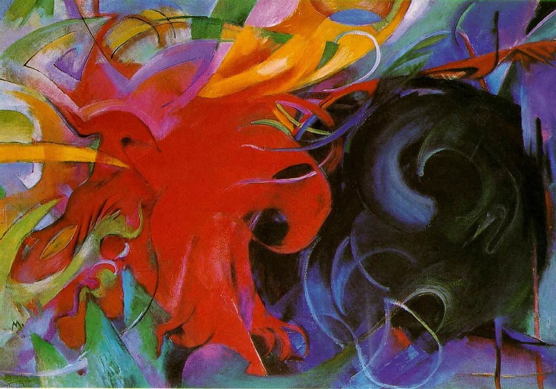 Franz Marc fighting forms